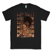 Black melanin melanin melanin with afro girl Classic Tee - texasbilliewilder