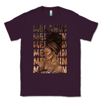 Plum melanin melanin melanin with afro girl Classic Tee - texasbilliewilder