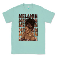 Seafoam melanin melanin melanin with afro girl Classic Tee - texasbilliewilder