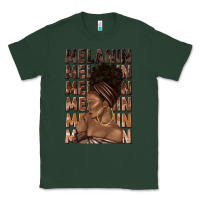 Sports Green melanin melanin melanin with afro girl Classic Tee - texasbilliewilder