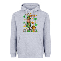 Heather Grey Happy st. patricks day Heavyweight Hoodie - Neo Western