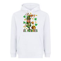 White Happy st. patricks day Heavyweight Hoodie - Neo Western