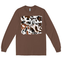 Chestnut cowhide mixed background Long Sleeve Tee - RanaPortraitStore