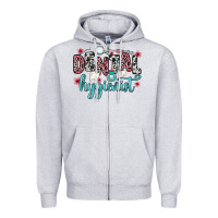Heather Grey dental hygienist Zipper Hoodie - Zillion Design Studio