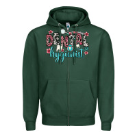 Sports Green dental hygienist Zipper Hoodie - Zillion Design Studio