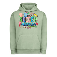 Pigment Oil Green speech pathologist Urban Hoodie - MaliasSmallBusiness