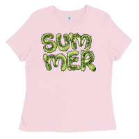 Bubblegum Pink summer kiwi Ladies Tee - BarkalooDesign