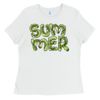 White summer kiwi Ladies Tee - BarkalooDesign