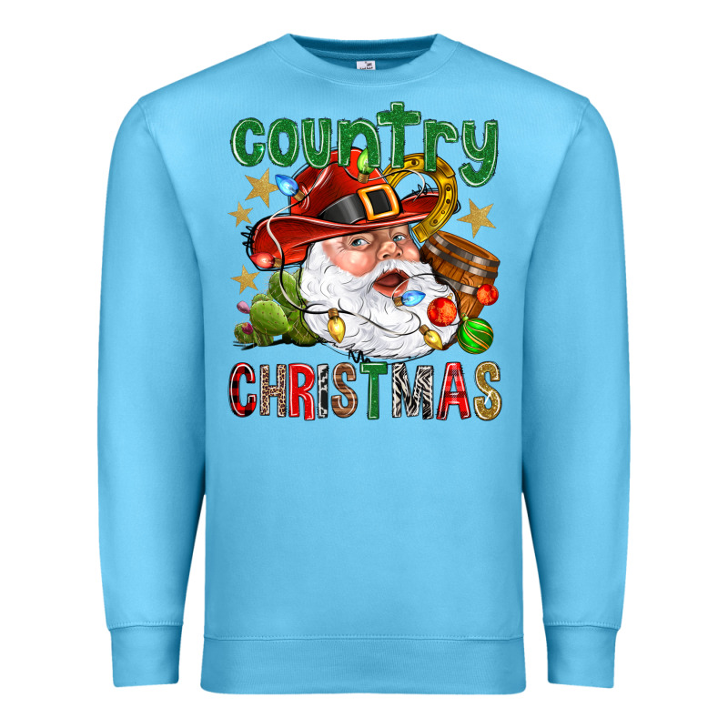 Country Christmas Premium Sweatshirt by BundleAndBundleShop | Teevron