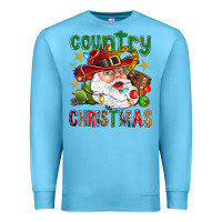 Ocean Blue Country Christmas Premium Sweatshirt - BundleAndBundleShop