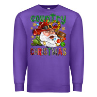 Purple Country Christmas Premium Sweatshirt - BundleAndBundleShop