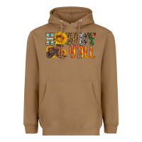 Toasted Coconut howdy y all Heavyweight Hoodie - HRA Design Shop