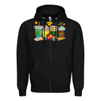 Black teacher coffee cups tbw Zipper Hoodie - texasbilliewilder