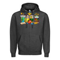 Charcoal Heather teacher coffee cups tbw Zipper Hoodie - texasbilliewilder