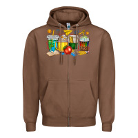 Chestnut teacher coffee cups tbw Zipper Hoodie - texasbilliewilder