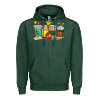 Sports Green teacher coffee cups tbw Zipper Hoodie - texasbilliewilder