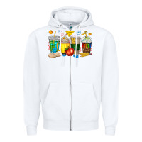 White teacher coffee cups tbw Zipper Hoodie - texasbilliewilder