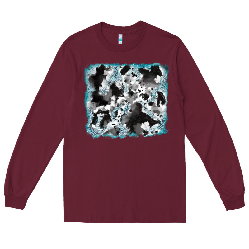 Cowhide Glitter Tooled Leather Background Long Sleeve Tee by RanaPortraitStore | Teevron
