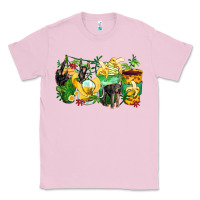 Bubblegum Pink monkey coffee cups Classic Tee - Zillion Design Studio
