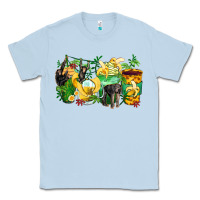 Dusty Blue monkey coffee cups Classic Tee - Zillion Design Studio