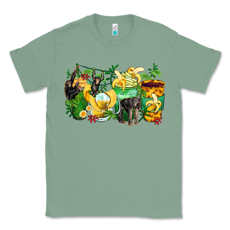 Monkey Coffee Cups Classic Tee by Zillion Design Studio | Teevron