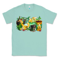 Seafoam monkey coffee cups Classic Tee - Zillion Design Studio