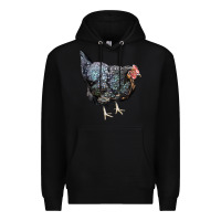 Black jersey giant chicken Premium Hoodie - LillyAllenDesigns