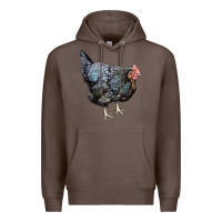 Coffee jersey giant chicken Premium Hoodie - LillyAllenDesigns