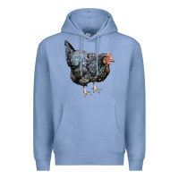 Colony Blue jersey giant chicken Premium Hoodie - LillyAllenDesigns