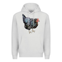 Dove Grey jersey giant chicken Premium Hoodie - LillyAllenDesigns