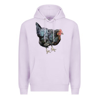 Lilac jersey giant chicken Premium Hoodie - LillyAllenDesigns
