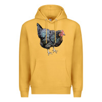 Mustard jersey giant chicken Premium Hoodie - LillyAllenDesigns