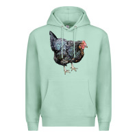 Seafoam jersey giant chicken Premium Hoodie - LillyAllenDesigns