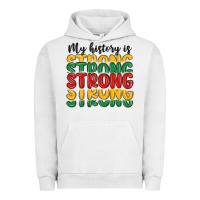 Pigment Lunar Rock my history is strong Urban Hoodie - MaliasSmallBusiness