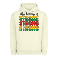 Pigment Pistachio my history is strong Urban Hoodie - MaliasSmallBusiness