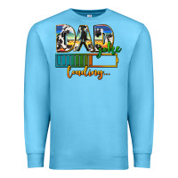 Ocean Blue dad joke loading Premium Sweatshirt - AdoDesignShop