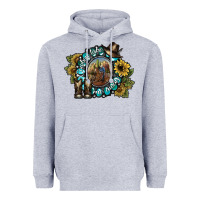 Heather Grey cowboy take me away 2 Heavyweight Hoodie - SublimationCraftShop