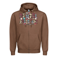 Chestnut dental assistant Zipper Hoodie - Zillion Design Studio