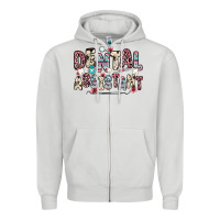 Dove Grey dental assistant Zipper Hoodie - Zillion Design Studio