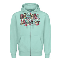 Seafoam dental assistant Zipper Hoodie - Zillion Design Studio