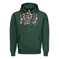 Sports Green dental assistant Zipper Hoodie - Zillion Design Studio