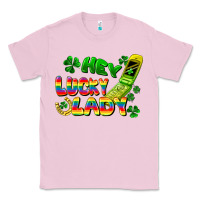 Bubblegum Pink Hey lucky lady flip phone Classic Tee - FaDigitalArtStudio