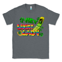 Charcoal Heather Hey lucky lady flip phone Classic Tee - FaDigitalArtStudio