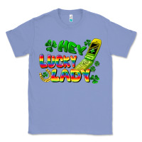 Colony Blue Hey lucky lady flip phone Classic Tee - FaDigitalArtStudio