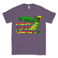 Lavender Hey lucky lady flip phone Classic Tee - FaDigitalArtStudio