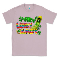 Lilac Hey lucky lady flip phone Classic Tee - FaDigitalArtStudio