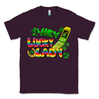 Plum Hey lucky lady flip phone Classic Tee - FaDigitalArtStudio