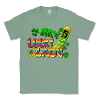 Sage Hey lucky lady flip phone Classic Tee - FaDigitalArtStudio