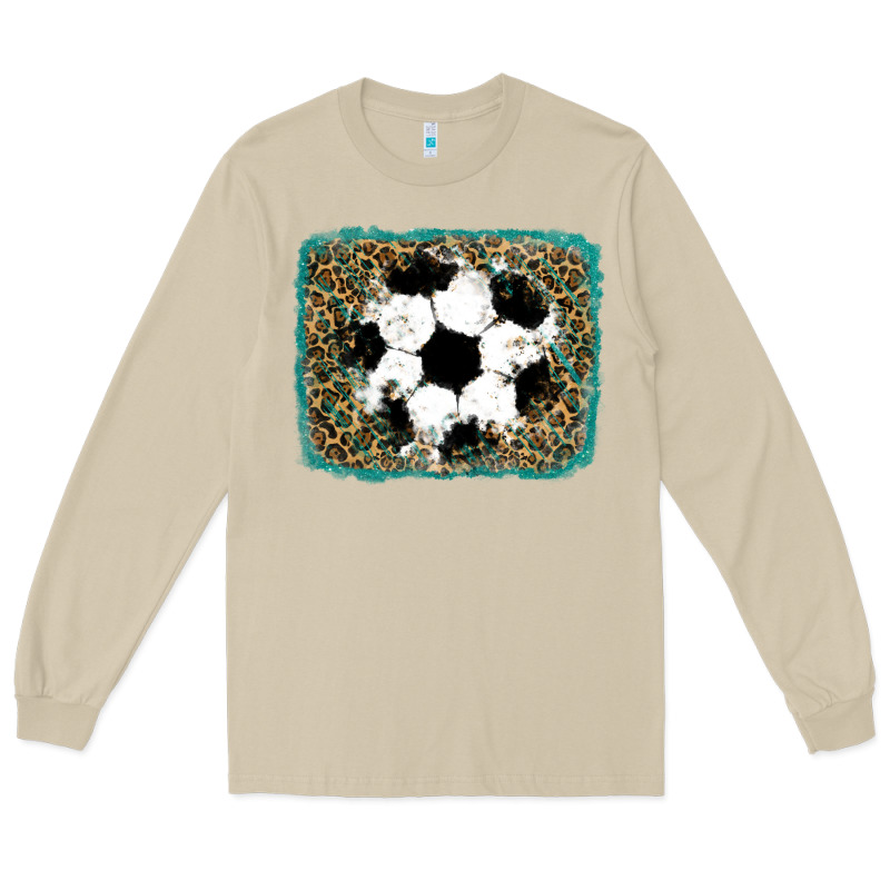 Glitter Soccer Leopard Long Sleeve Tee by RanaPortraitStore | Teevron