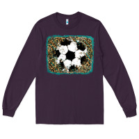 Plum glitter soccer leopard Long Sleeve Tee - RanaPortraitStore